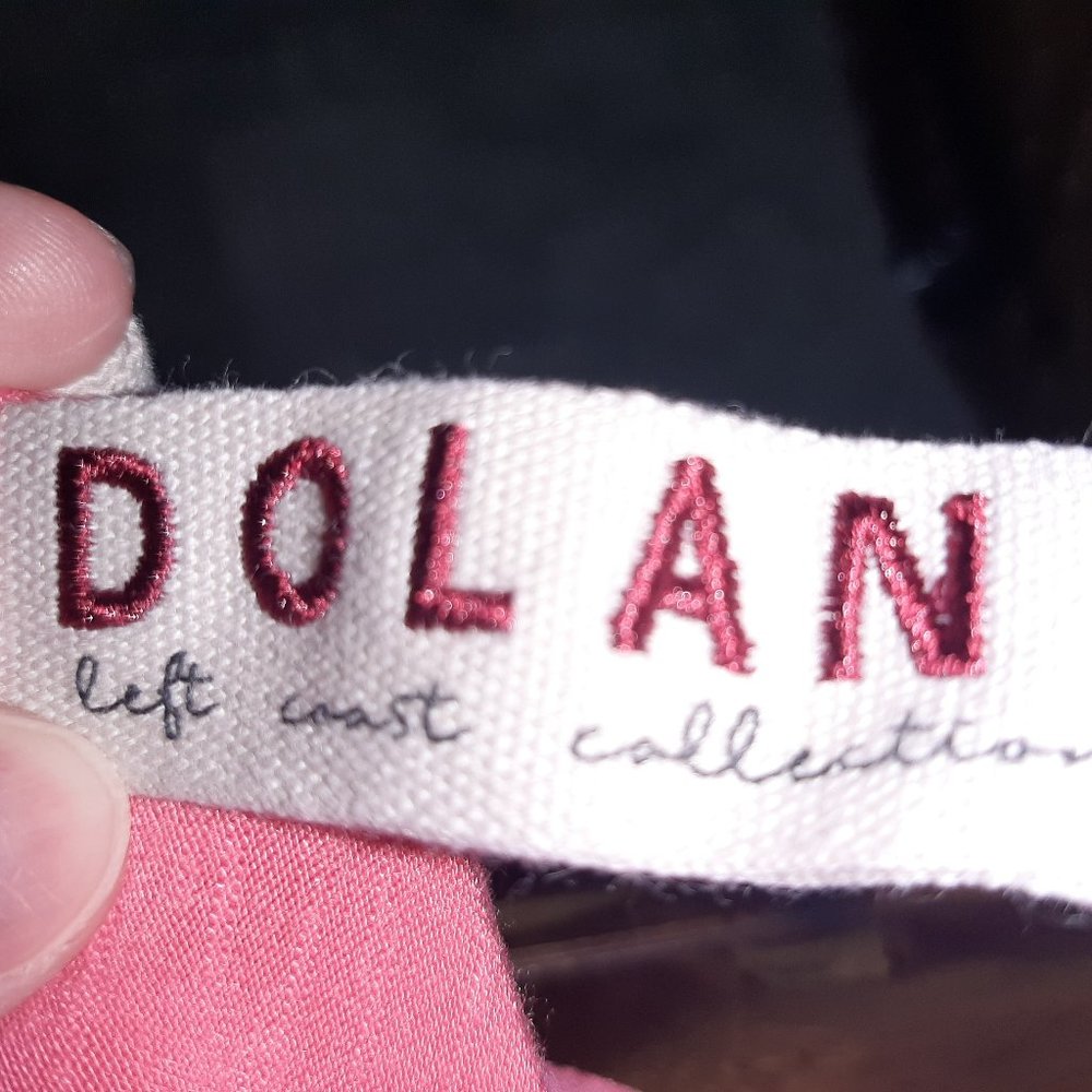 Dolan Left Coast coral henley popover top size Medium - Picture 4 of 7
